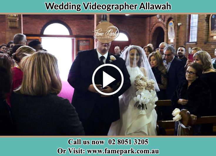 Bride and her father walking the aisle Allawah NSW 2218