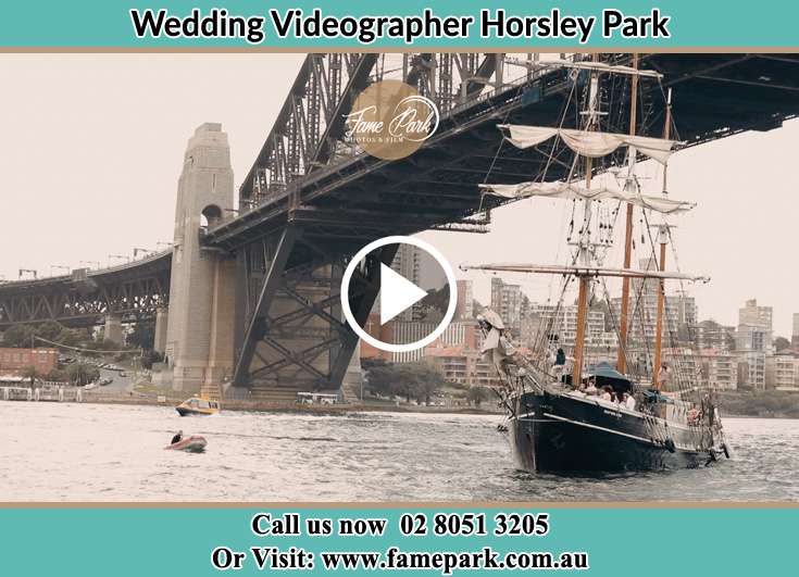 Bride and Groom at the boat Horsley Park NSW 2175